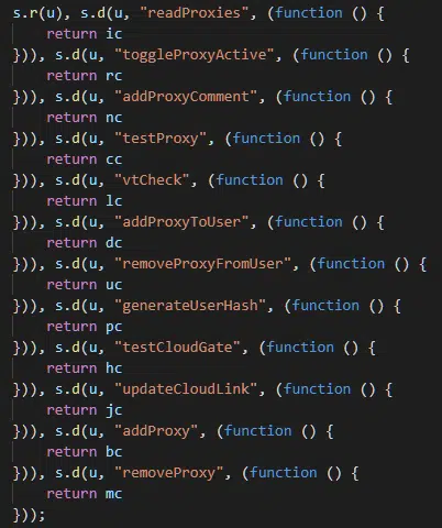 Raccoon Stealer Proxy functionality available to control panel administrators