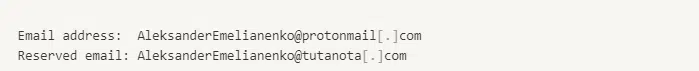 email addresses
