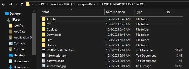 Figure 5: Vidar Working Directory