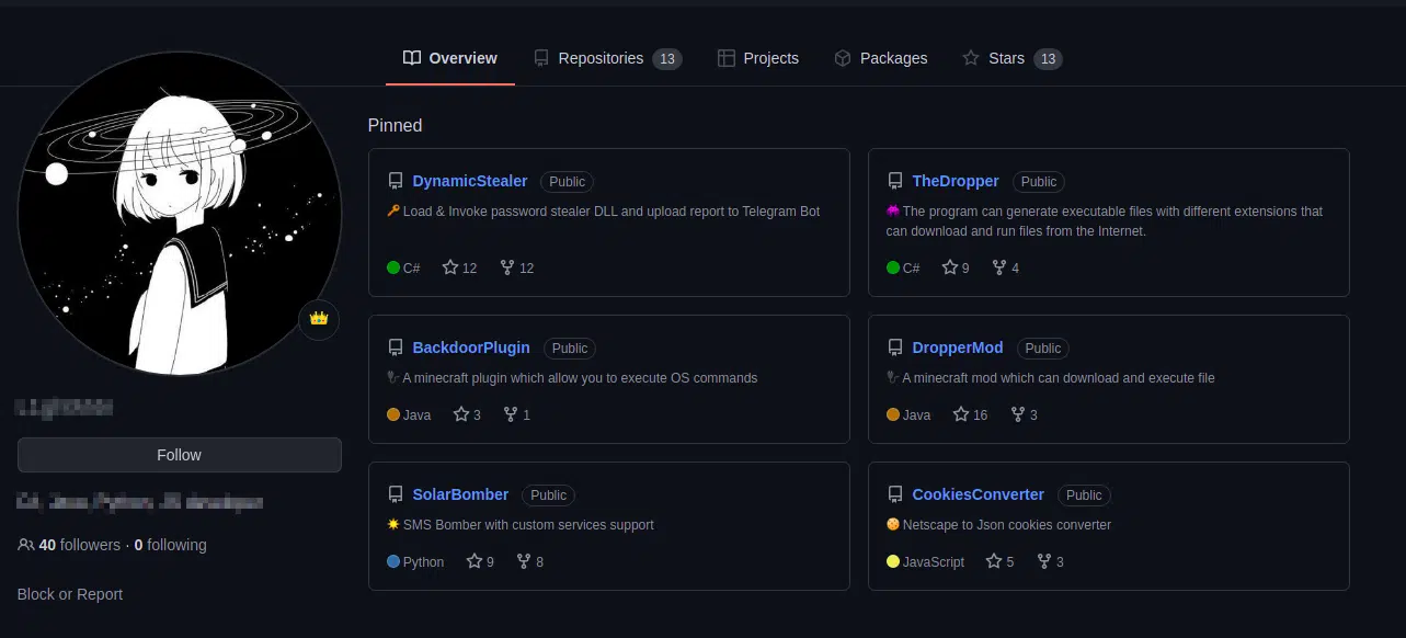 Jester Stealer’s GitHub repository