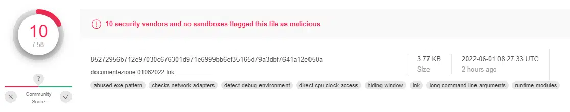 New malicious instance of Emotet