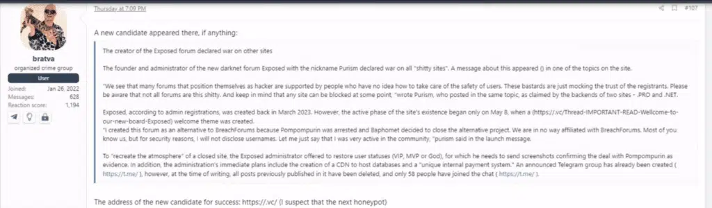 Purism’s announcement of war against the other forums
