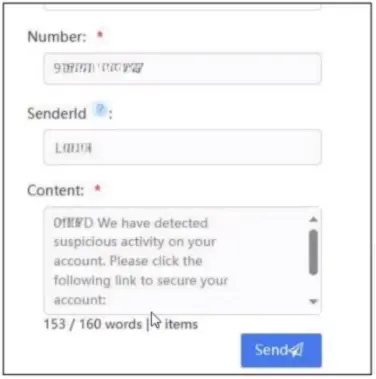 SMISHING SERVICE