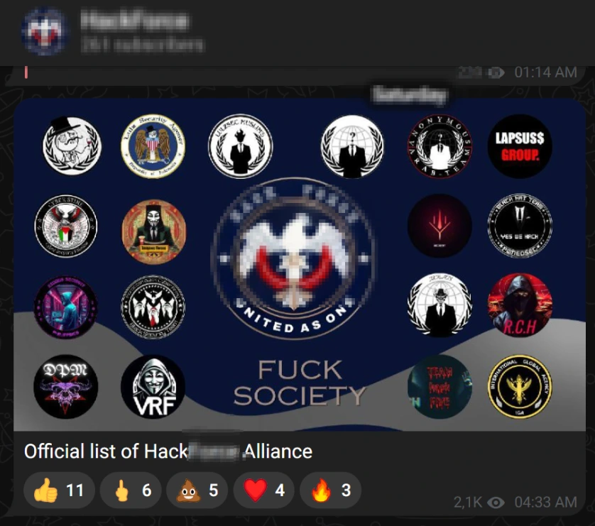 Official List of the Hacking Alliance