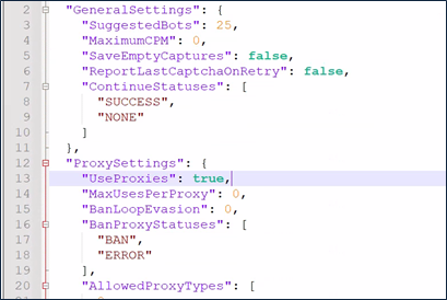 Figure 4: Settings.json Screenshot