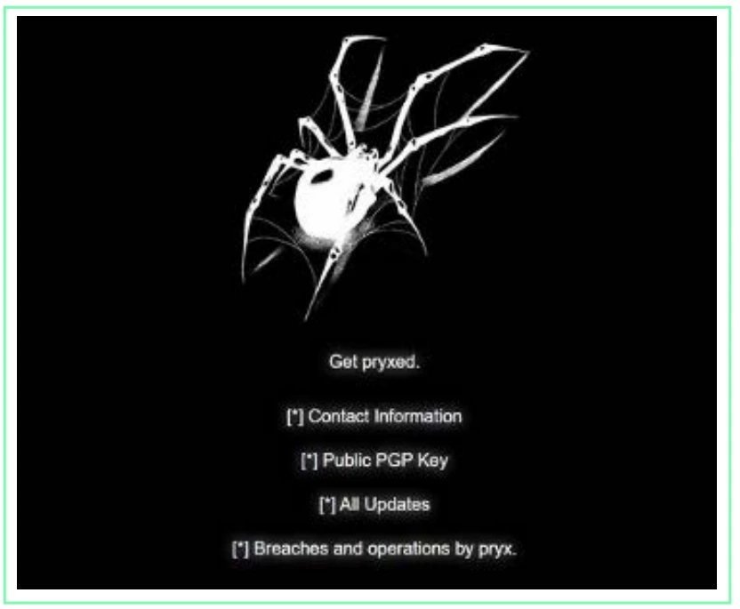 pryx homepage