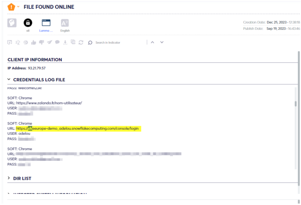Figure 2: The highlighted URL by the Researchers Found in the Argos Platform