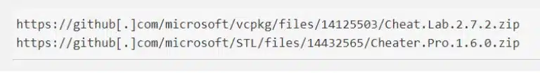 Figure 3: GitHub Comments Distributing Malware Hosted on Microsoft’s Official GitHub Repository